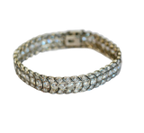 Bracelet en platine 900 sertie de 120 diamants