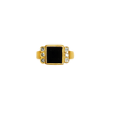 Bague or jaune 750 et 6 diamants