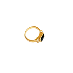 Bague or jaune 750 et 6 diamants