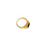 Bague or jaune 750 et 6 diamants