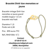 Bracelet Dinh Van menottes or jaune