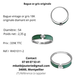 Bague or gris originale