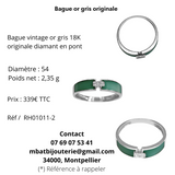 Bague or gris originale