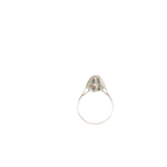 Bague or gris diamant solitaire