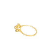 Bague or jaune 750, 11 diamants