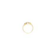 Bague or jaune sertie de 7 diamants