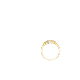 Bague or jaune sertie de 7 diamants