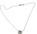 Collier en argent accompagné d'un anneau tressé