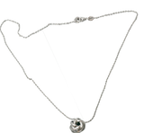 Collier en argent accompagné d'un anneau tressé