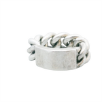 Bague argent 925 gourmette de doigt