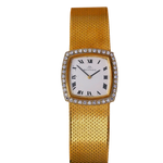 Montre Movado or jaune 750 et diamants