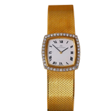 Montre Movado or jaune 750 et diamants