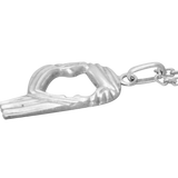 Chaîne argent avec pendentif Paris Dakar