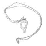 Chaîne argent avec pendentif Paris Dakar