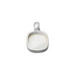 Pendentif argent carré avec nacre