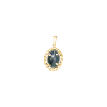 Médaille or jaune 750 et émaux
