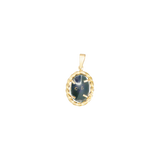 Médaille or jaune 750 et émaux