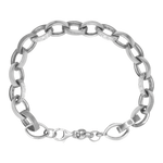 Bracelet argent articulé maillons ovales
