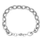 Bracelet argent articulé maillons ovales