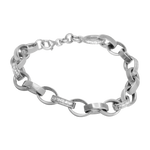 Bracelet argent articulé maillons ovales