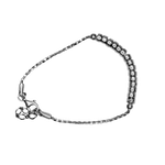 Bracelet argent 925 avec rondelles sur le dessus