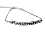 Bracelet argent 925 avec rondelles sur le dessus