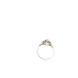 Bague or gris 750 avec un très beau diamant
