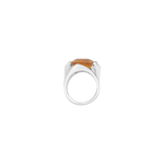 Bague argent avec une magnifique citrine
