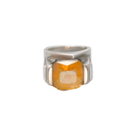 Bague argent avec une magnifique citrine
