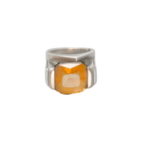 Bague argent avec une magnifique citrine