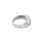 Bague argent 2 faces en nacre