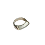 Bague argent 2 faces en nacre