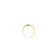 Bague or jaune avec 3 diamants