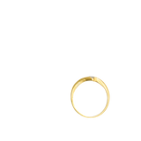 Bague or jaune avec 3 diamants