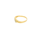 Bague or jaune avec 3 diamants