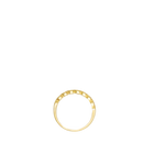Bague or jaune 750 avec 7 diamants