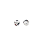 Boucles d'oreille or gris 750 rondes