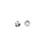 Boucles d'oreille or gris 750 rondes