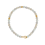 Bracelet or jaune et perles de différentes couleurs