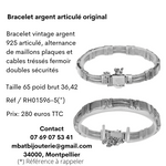 Bracelet argent articulé original
