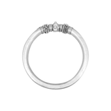 Bracelet argent 800 jonc artisanal rigide articulé