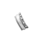 Bague argent ouverte alternant 3 motifs différents