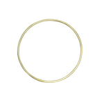 Bracelet or jaune 750 jonc rond, intemporel