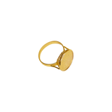 Bague or jaune avec pièce de 2,5 pesos