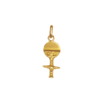 Pendentif or jaune figurine ethnique