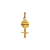 Pendentif or jaune figurine ethnique