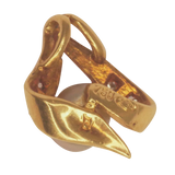 Pendentif en or jaune ornée de 4 diamants et perle de Tahiti