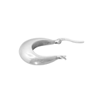 Boucle d'oreille argent forme jonc