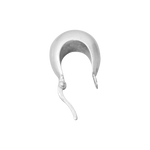 Boucle d'oreille argent forme jonc