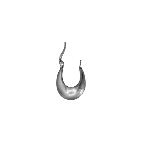 Boucle d'oreille argent forme jonc
